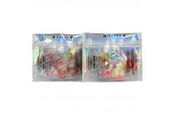 China Custom Zipper Resealable Bag With Window Aluminum Foil Mylar Bag supplier
