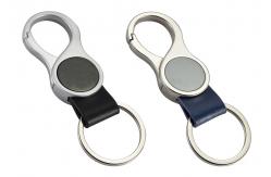 China Keychain Holder Collection Genuine Leather Key Chains With Customized Pattern supplier