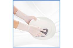 China Heavy Duty Nitrile Disposable Gloves White For Construction Industry supplier