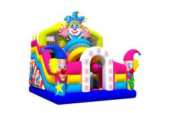 China OEM Inflatable Bouncy House With Slide New Design Clown Inflatable Combo supplier