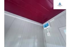 China Customizable Mobile Steel Security Booth Durable Aluminum Window Included supplier