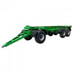 Iron Mechanical Suspension 40T Payload Tare Weight About 8.5T 4 Axle Drawbar Full Fence Trailer for sale