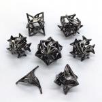 Geely Flower Hollow Metal Dice Set RPG Dragon And Dungeon DND