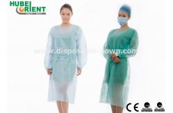 China Antibacterial Disposable Medical Isolation Gown With Long Sleeves supplier