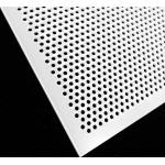 White PVC Plastic Perforated Mesh Panel Thin Sheet For Food Industry for sale