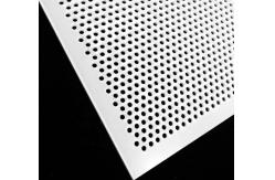 China White PVC Plastic Perforated Mesh Panel Thin Sheet For Food Industry supplier