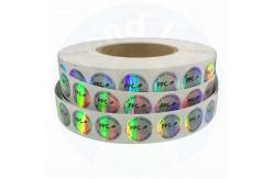 China QR Code Metal Holographic Sticker Printing Customized Thickness supplier