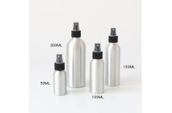 China Empty Aluminum Cosmetic Bottles , White Talcum Powder Bottles With Sifter supplier