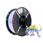 PLA +Filament 1.75mm +/- 0.02 mm, 1KG Macaron Rainbow Silk PLA+ 3D Printer Filament Color Changing Rainbow Multicolor for sale