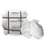 10Kg 20kg 25kg Recycled Knit T Shirt Cotton Wiping Rags Top Oil Absorbent Pure White Cloth Industrial Tshirt Rags for sale