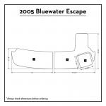 Non Skip EVA Foam Faux Teak Marine Non Skid Pads
