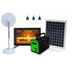 40W Portable Outdoor Solar Lighting System Polycrystalline 12V 12AH With Embedded Battery for sale