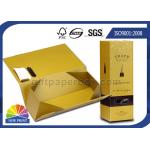 Handmade Folding Cardboard Wine Packaging Box Rigid Gift Presentation Box for sale
