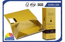 China Handmade Folding Cardboard Wine Packaging Box Rigid Gift Presentation Box supplier