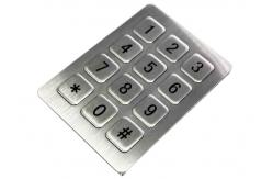 China Rugged Panel Mount Metal Keypad Stainless Steel Waterproof 20mA supplier