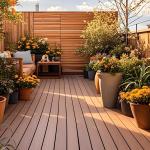Wood Color Aluminum Alloy Floor Coated With TPE For Yard Balcony Park for sale