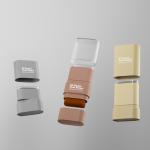 Factory Direct Can Customize Color Foundation Stick All Plastic Oval Shape Deodorant Bottle With A Brush for sale