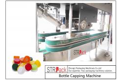 China Automatic Linear Capping Machine Press Capper To Tighten And Secure Caps supplier