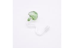 China Drinking Curved Inhale Bent Mushroom Head Hookah Pipe supplier