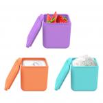 Dips Containers For Kids Prints, Leakproof Lunch Box Divider Sealing & Lids Silicone Meal Holder BPA-Free Salad Dressing for sale