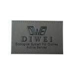 Debossed Custom Leather Labels , Personalized Clothing Labels Monogrammed