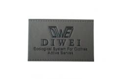 China Debossed Custom Leather Labels , Personalized Clothing Labels Monogrammed supplier