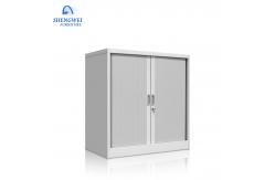 China Rolling Shutter Doors Metal Half Height Locker With 2 Adjustable Shelves supplier