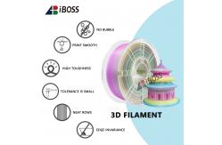 China High Strength  1.75mm Transparent Rainbow PLA+Filament for 3D Printing Filament supplier