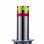 Phone Control Electric Rising Bollards H 1100mm Voice Pass Access Control for sale