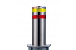 China Phone Control Electric Rising Bollards H 1100mm Voice Pass Access Control supplier