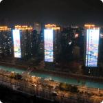 Cheaper price dot pixel source LED display building landscape light for sale