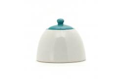 China Pottery Cream And Sugar Set Spring Summer 3d Silk Print With Handpainting Pattern supplier