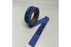China Elastic Reflective Webbing Material Blue Cotton Canvas Recycled For Bag Strap supplier