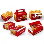 Custom Logo Disposable Fried Chicken Burger Boxes - Restaurant-Grade Takeout Packaging for sale
