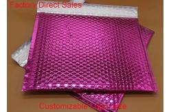 China 2 Sealing Sides Metallic Bubble Wrap Envelopes Rainbow With Light Bubble Linings supplier