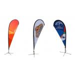 OEM Outdoor Teardrop Banners Customized Printing For Promotion for sale