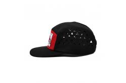 China Customized 5 Panel Camper Hat with Logo Woven Label Ects Laser Cutting Panel supplier