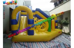 China Hot Inflatable Bouncer Slide PVC tarpaulin, Combo Bouncer With Two Lane Slide supplier