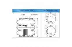 China Pneumatic Triple Convoluted Air Spring Shocks With Bumper Block Triangle 6319 4336 supplier