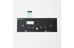 China Customized Backlit Membrane Switch Panel DC 12V With Silk Screen Printing supplier