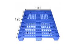 China Euro Standard Rackable Plastic Pallets Ventilate Industrial Single Faced Pallet supplier