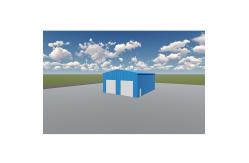 China Structural Galvanized Steel Two Car Garage Metal Building supplier