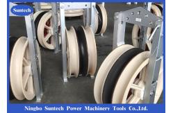 China Transmission Line Bundled Triple Conductor Pulley Block 660mm With Cast Steel Sheave supplier