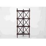 Walnut Soild Wooden Corner Shelf 4 Tiers , Multi Purpose Storage Rack Living Room for sale