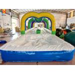 Commercial Inflatable Water Slide With Pool Single Lane Inflatable Water Slip Bouncy