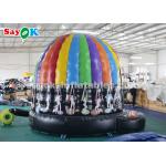 Inflatable House Tent PVC Tarpaulin Colorful Inflatable Disco Dome With Magic Led Light CE SGS ROHS for sale
