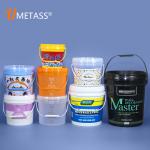 Food Grade Plastic Buckets With Lids Silk Screen Heat Transfer Printing Capacity 1-26L for sale