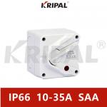 SAA IP66 Rotary Mini Isolator Switch 35A Double Poles Weatherproof