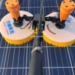 Thorough Cleaning with Double-Head Innovative Rotating Solar Panel Brush Full Payment