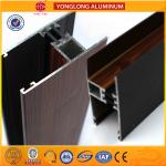 T5 T6 Clear Texture Wood Finish Aluminium Profiles Flexible Antirust for sale